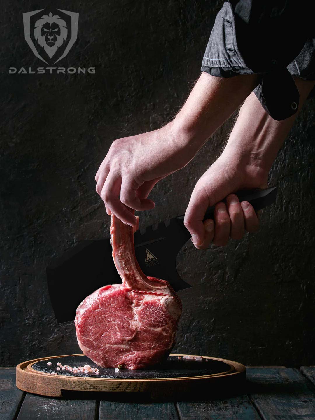 Meat Cleaver 9" | Obliterator | Shadow Black Series | NSF Certified | Dalstrong © - Image 4
