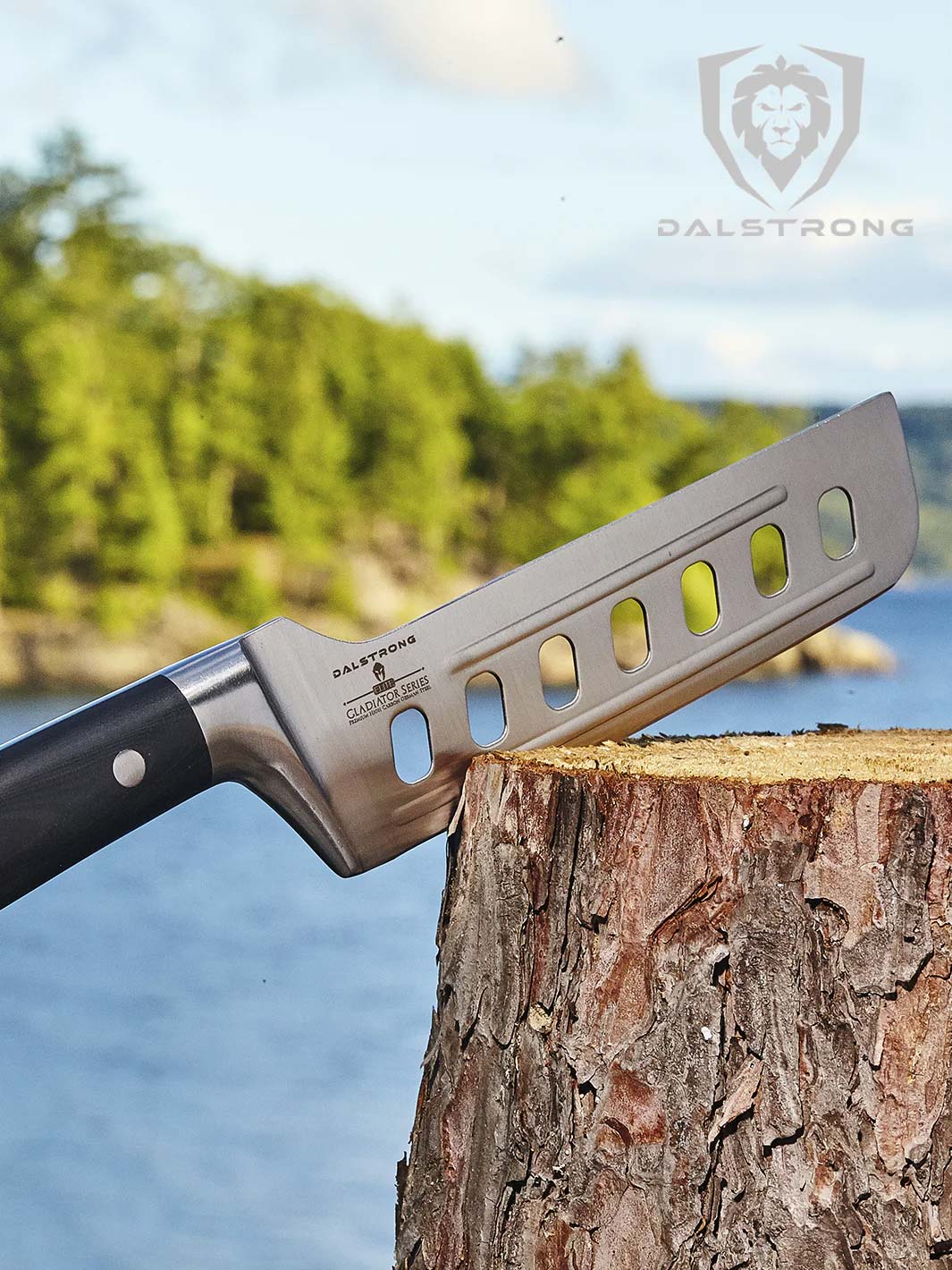 Nakiri Asian Vegetable Knife 6" | Offset Blade | Gladiator Series | NSF Certified | Dalstrong © - Image 8