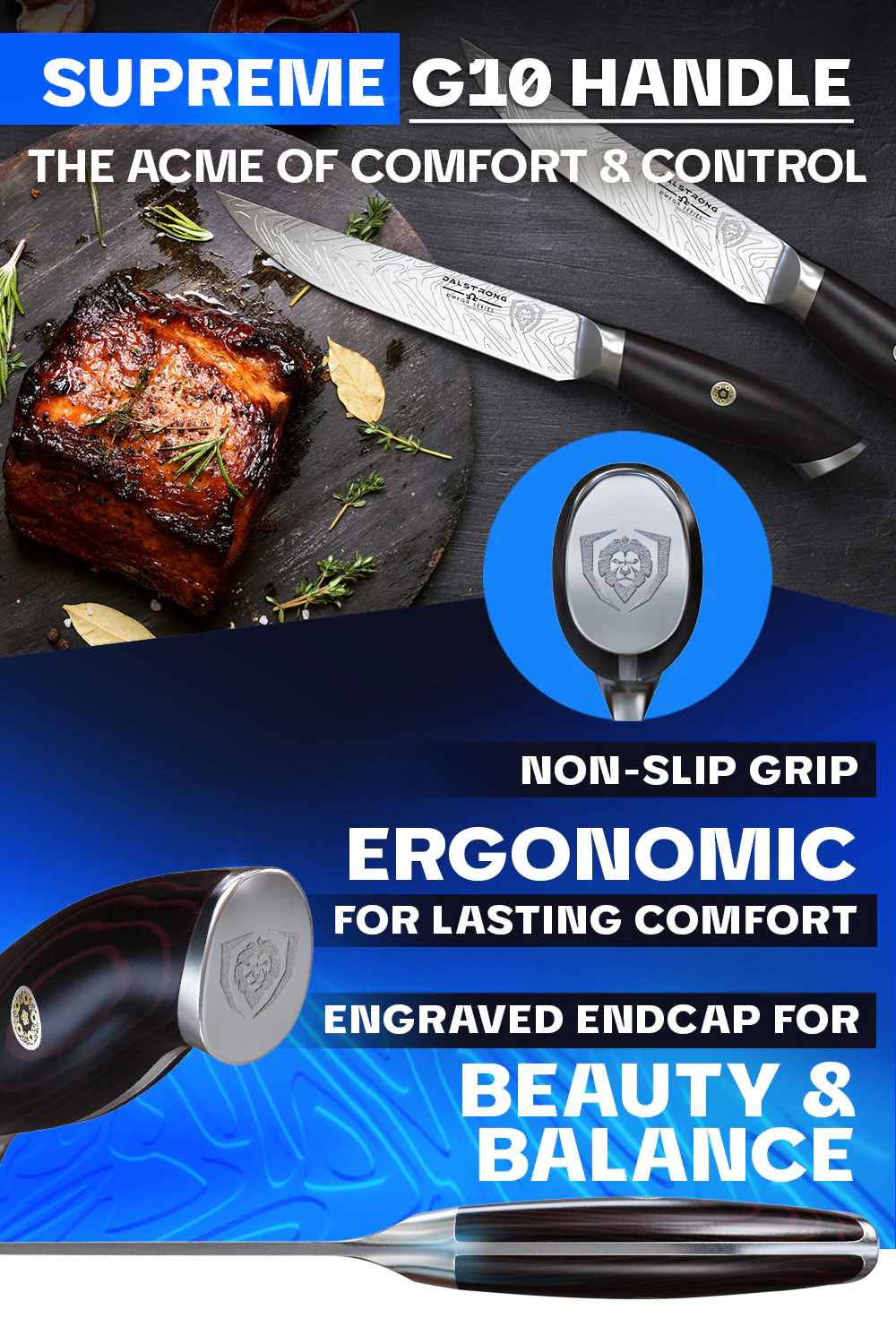 4-Piece Steak Knife Set 5.5" | Omega Series | Dalstrong © - Image 6
