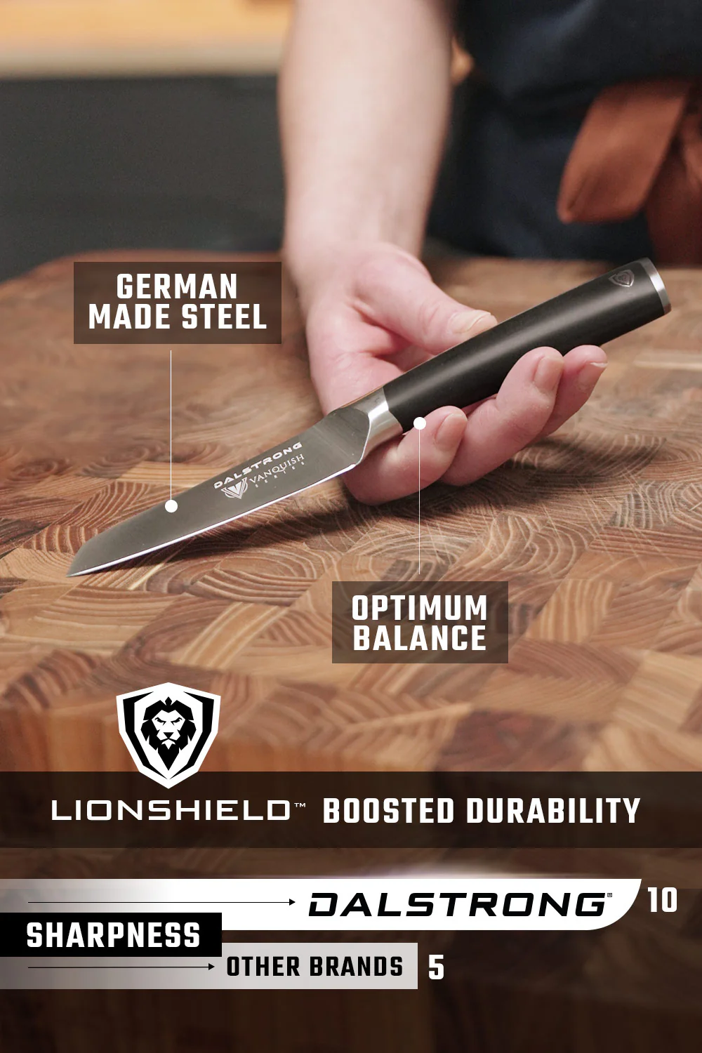 Paring Knife 3.5" | Vanquish Series | NSF Certified | Dalstrong © - Image 5