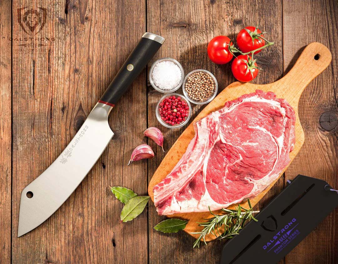 Chef & Cleaver Hybrid Knife 8" | Crixus | Phantom Series | Dalstrong © - Image 8