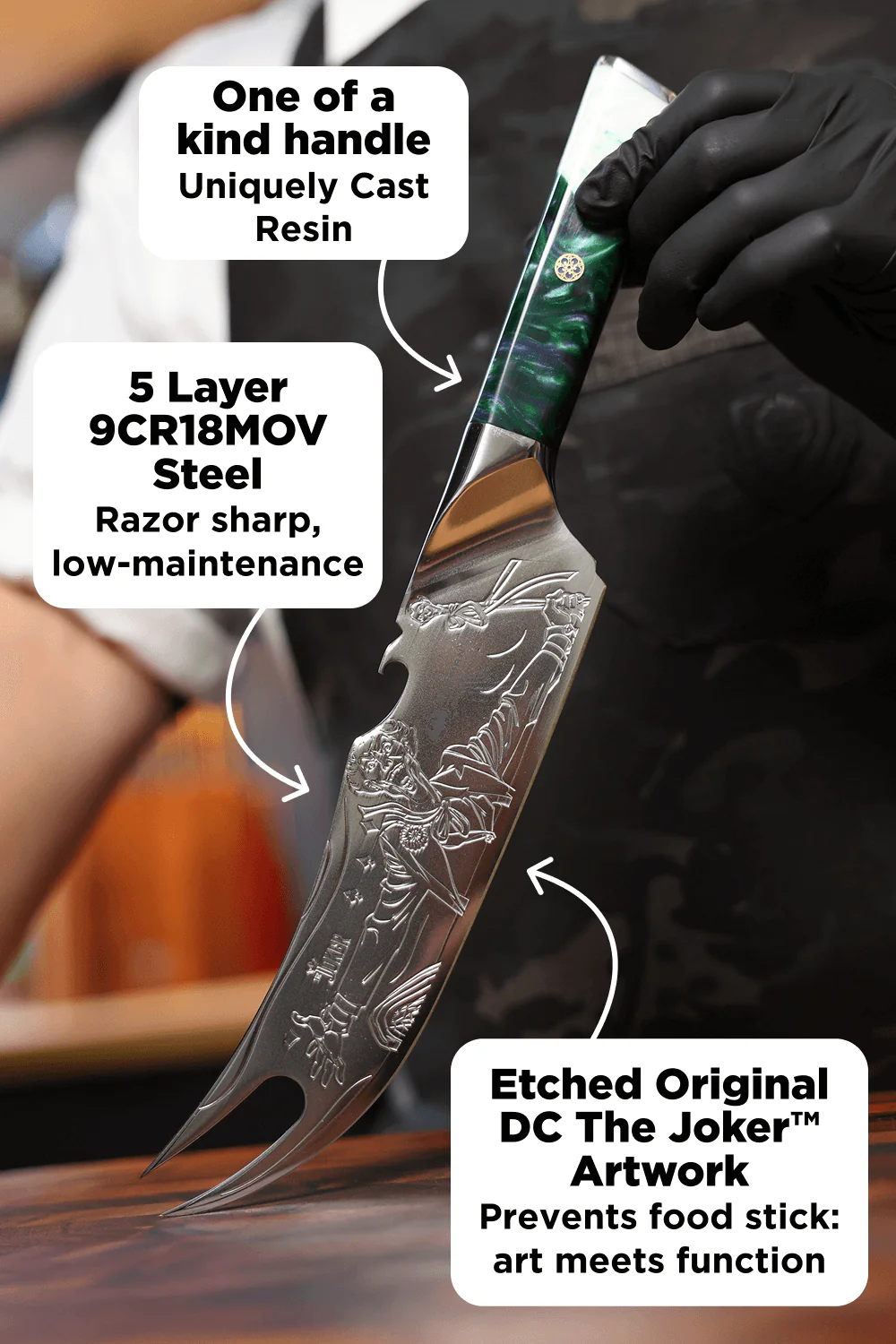 Pitmaster BBQ Knife 8" | THE JOKER™ Edition | Dalstrong © - Image 3