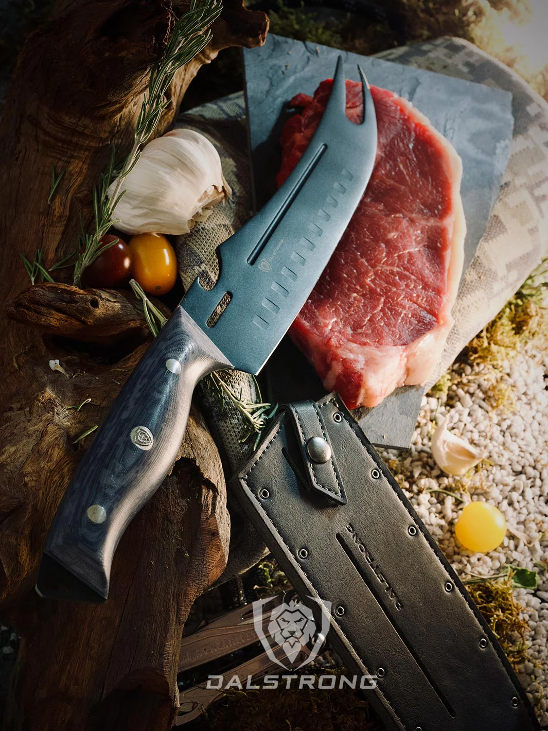 Pitmaster Knife 9" | Delta Wolf Series | Forked Tip & Bottle Opener | Dalstrong © - Image 10