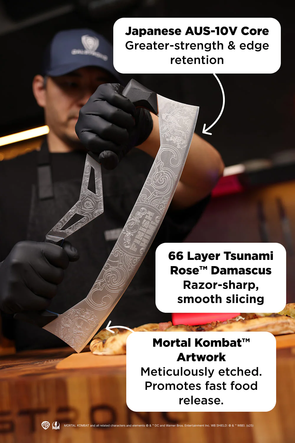 Pizza Knife 14" | MORTAL KOMBAT™ Edition | Dalstrong © - Image 3