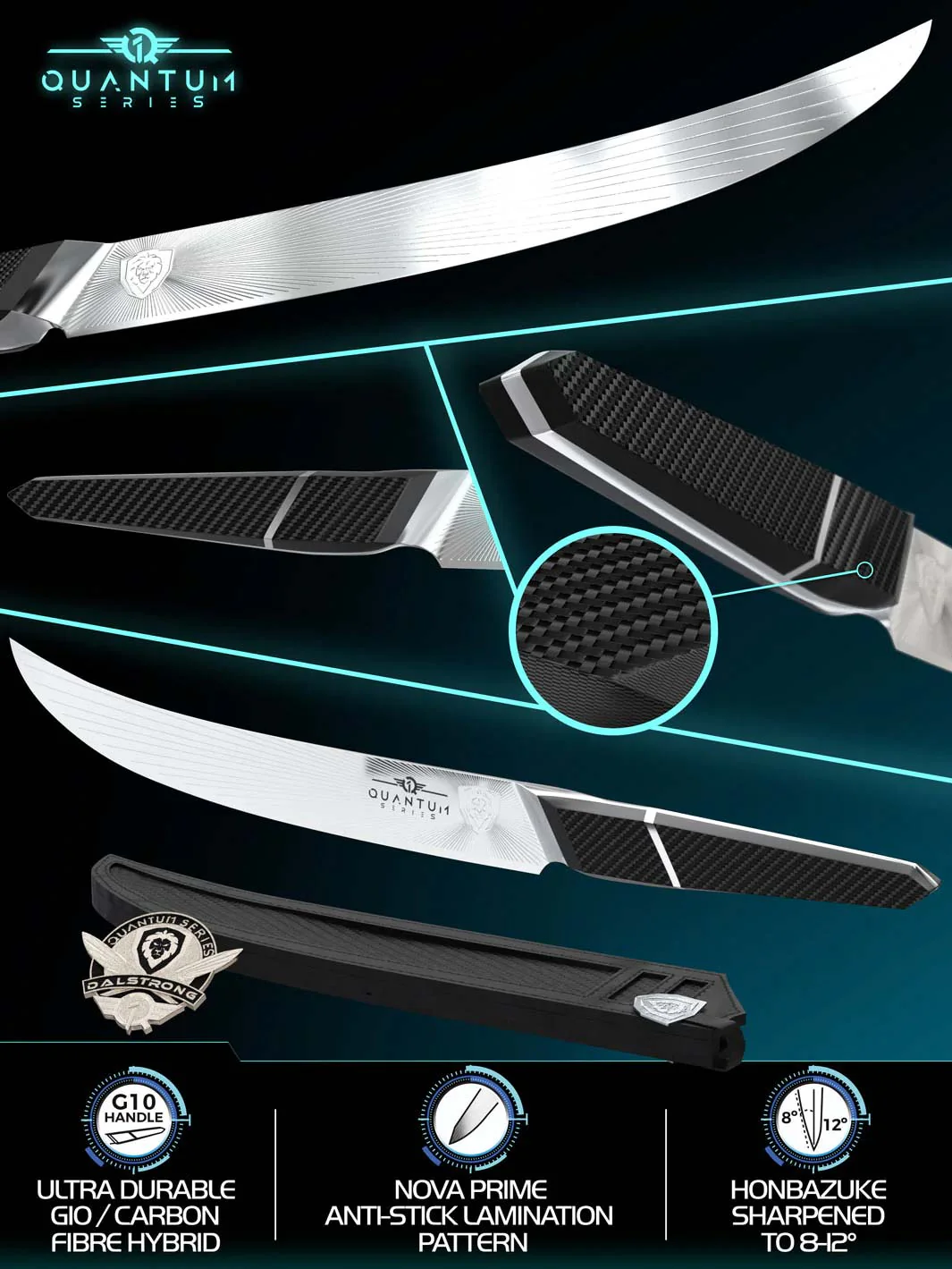 Butcher & Breaking Knife 10" | Quantum 1 Series | Dalstrong © - Image 3