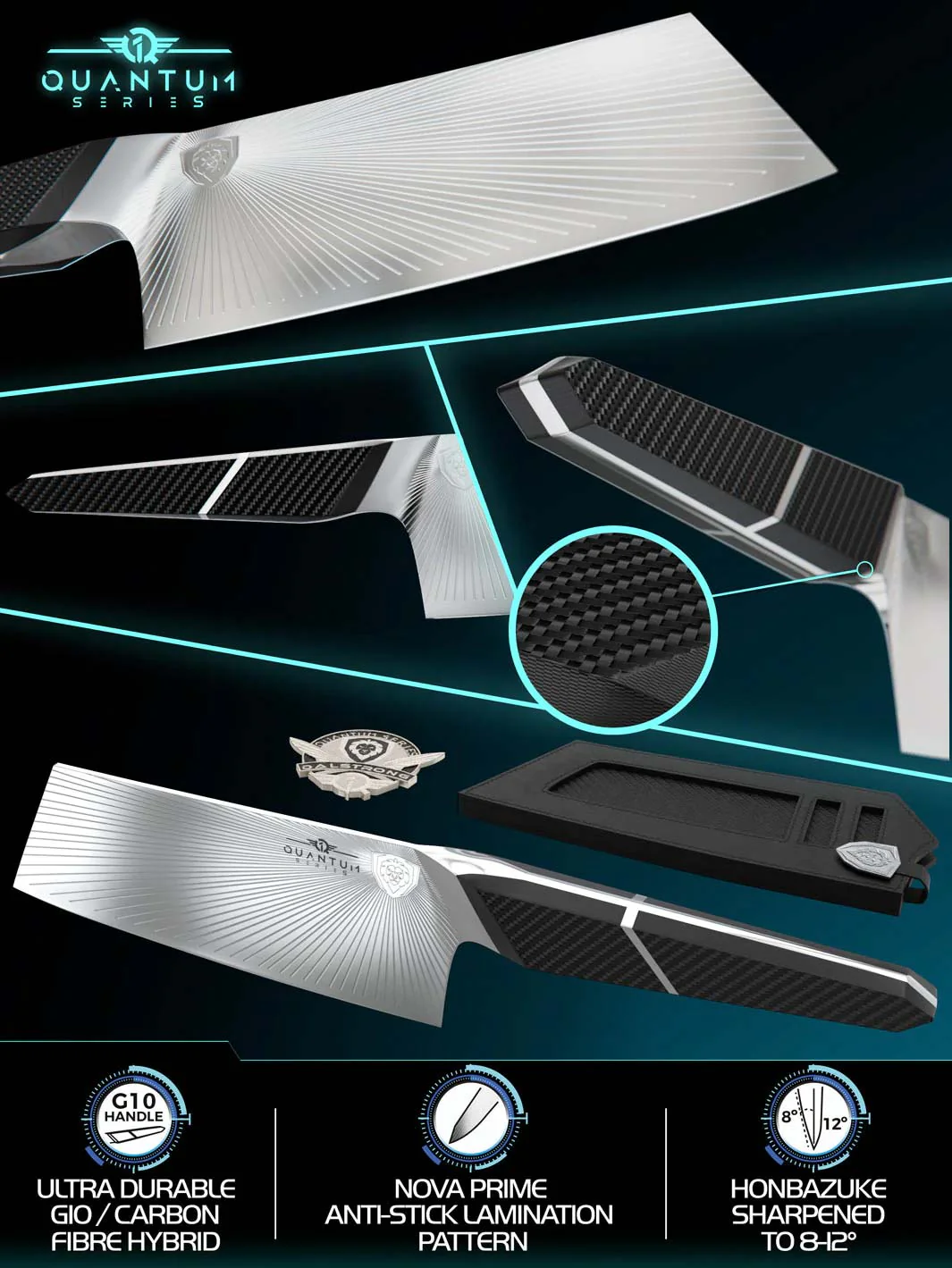 Cleaver Knife 7" | Quantum 1 Series | Dalstrong © - Image 3