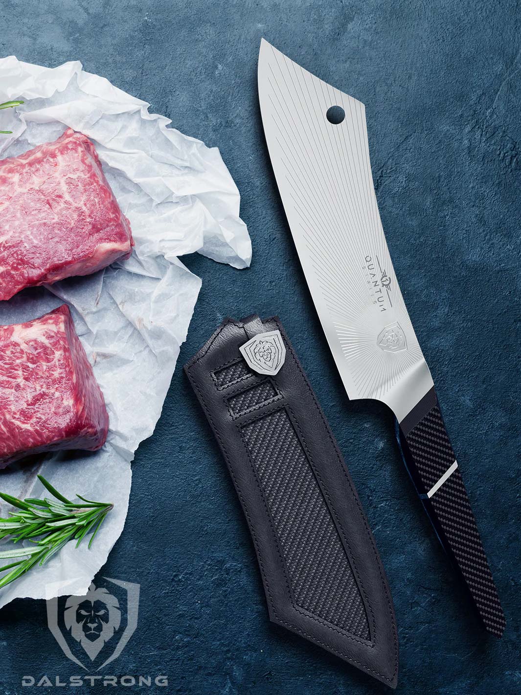 Chef & Cleaver Hybrid Knife 8" | Crixus | Quantum 1 Series | Dalstrong © - Image 10