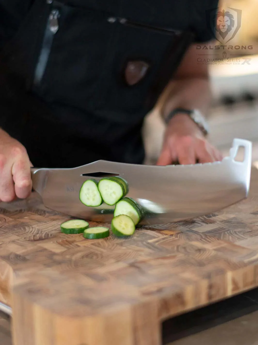 Rocking Cleaver Knife 12" | Gladiator Series | Limited Edition | NSF Certified | Dalstrong © - Image 10