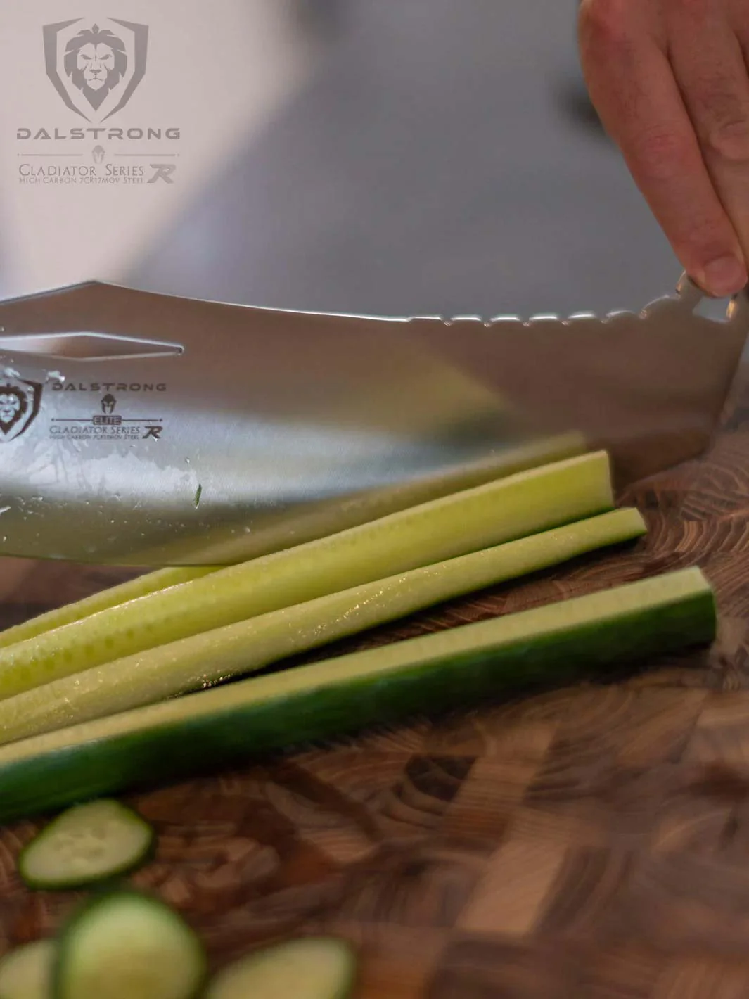 Rocking Cleaver Knife 12" | Gladiator Series | Limited Edition | NSF Certified | Dalstrong © - Image 12