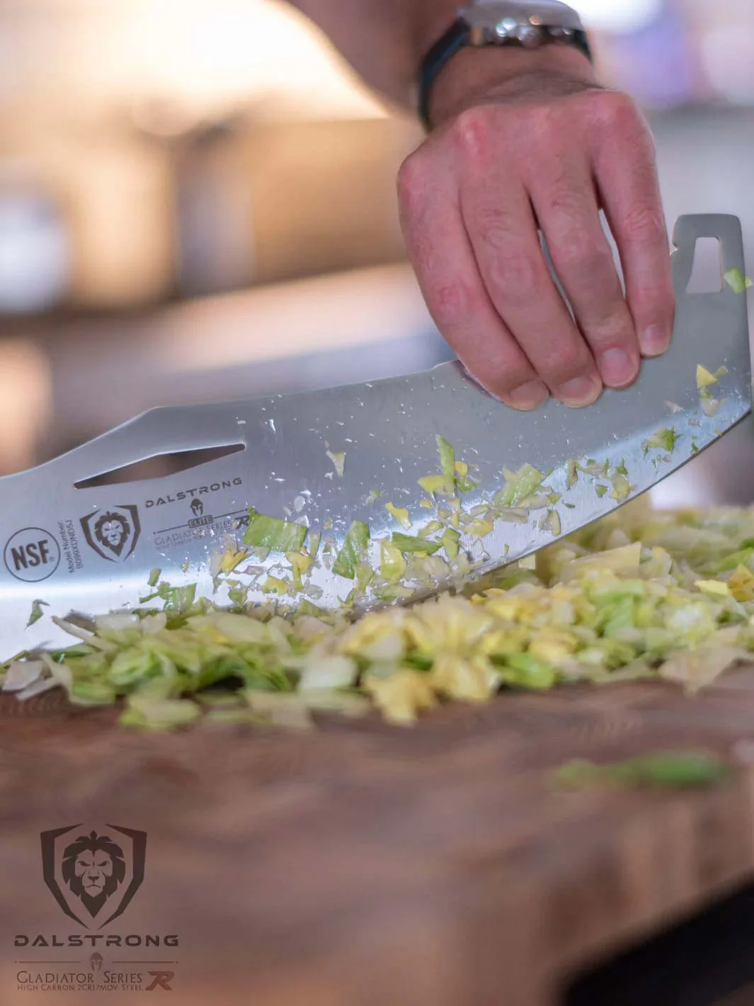Rocking Cleaver Knife 12" | Gladiator Series | Limited Edition | NSF Certified | Dalstrong © - Image 8