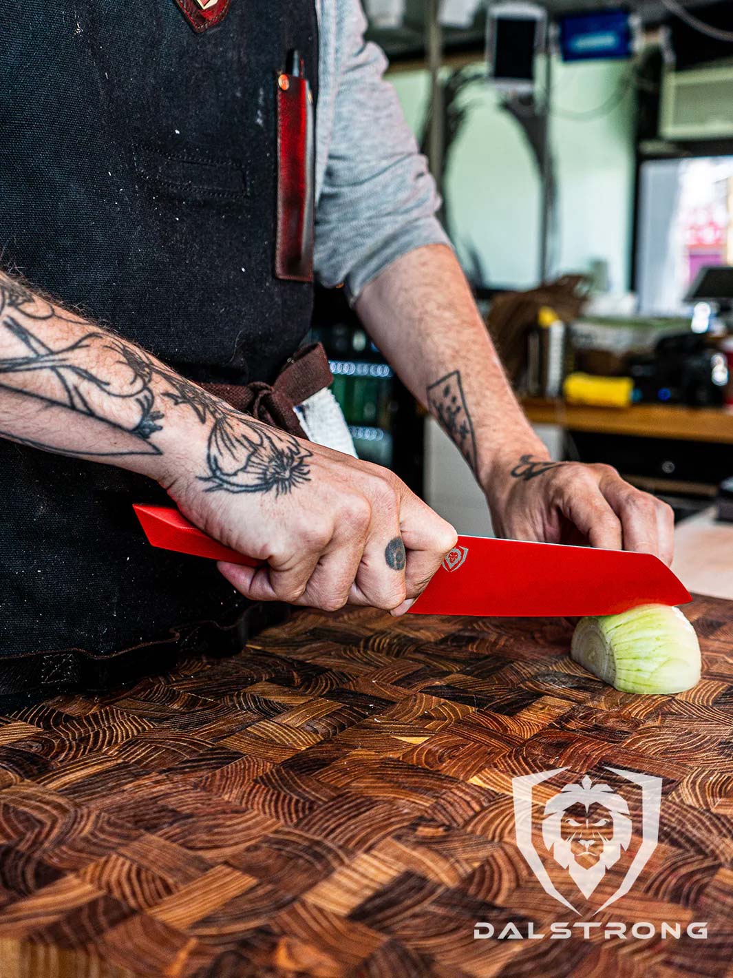 Santoku Knife 7" | Shadow Black Series | RED Edition | Dalstrong © - Image 7