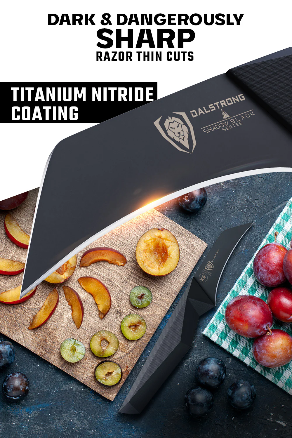 Bird's Beak Paring Knife 2.75" | Shadow Black Series | NSF Certified | Dalstrong © - Image 3