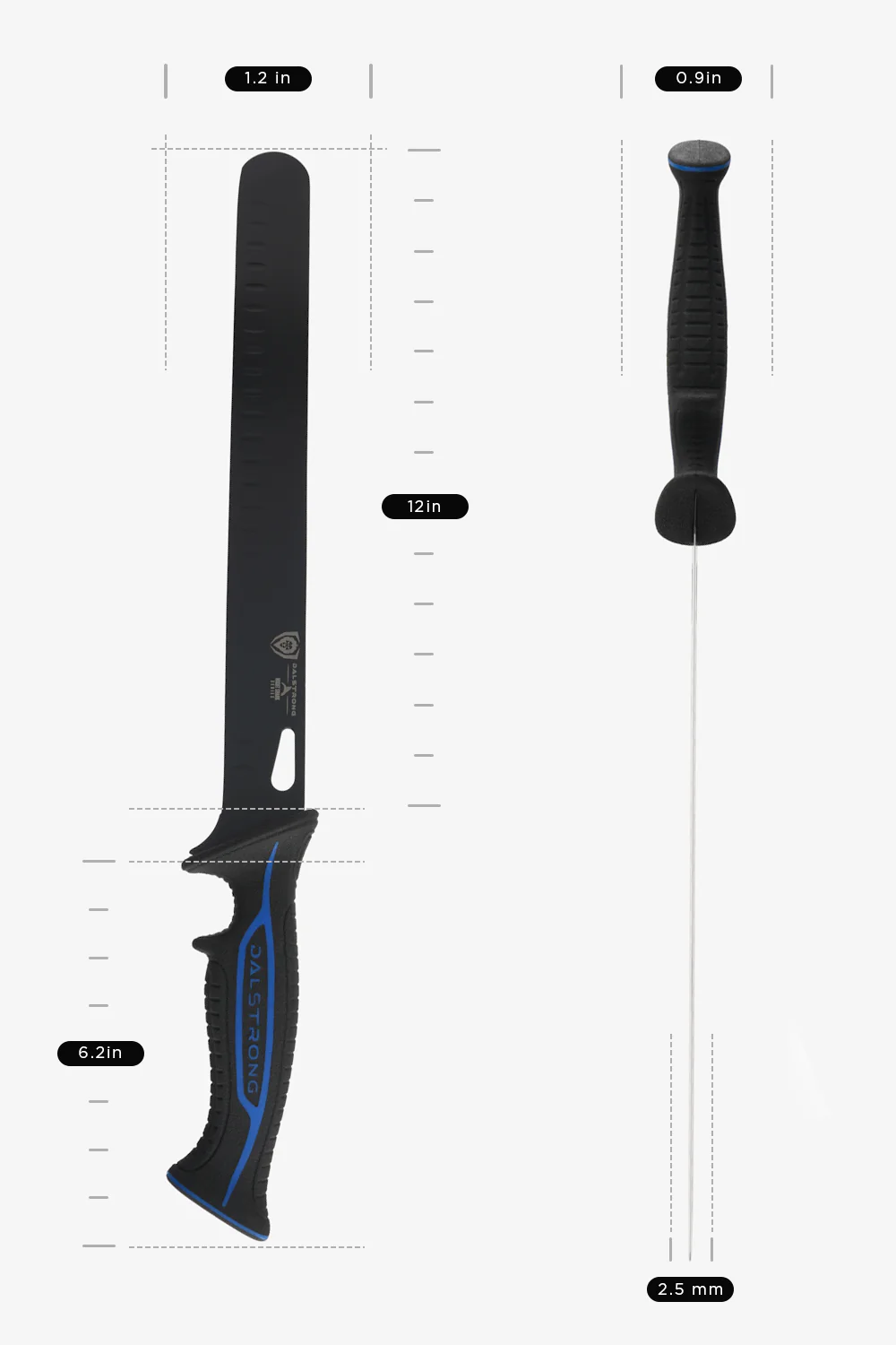 Slicing & Carving Knife 12" | Night Shark Series | NSF Certified | Dalstrong © - Image 10