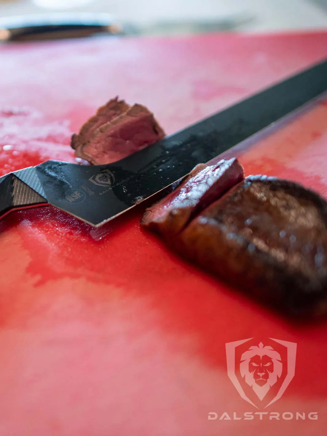 Slicing & Carving Knife 12" | Offset Blade | Shadow Black Series | NSF Certified | Dalstrong © - Image 8