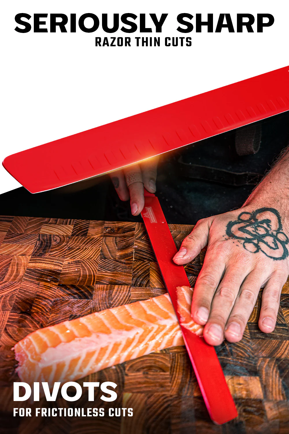 Slicing & Carving Knife 12" | Shadow Black Series | RED Edition | Dalstrong © - Image 2