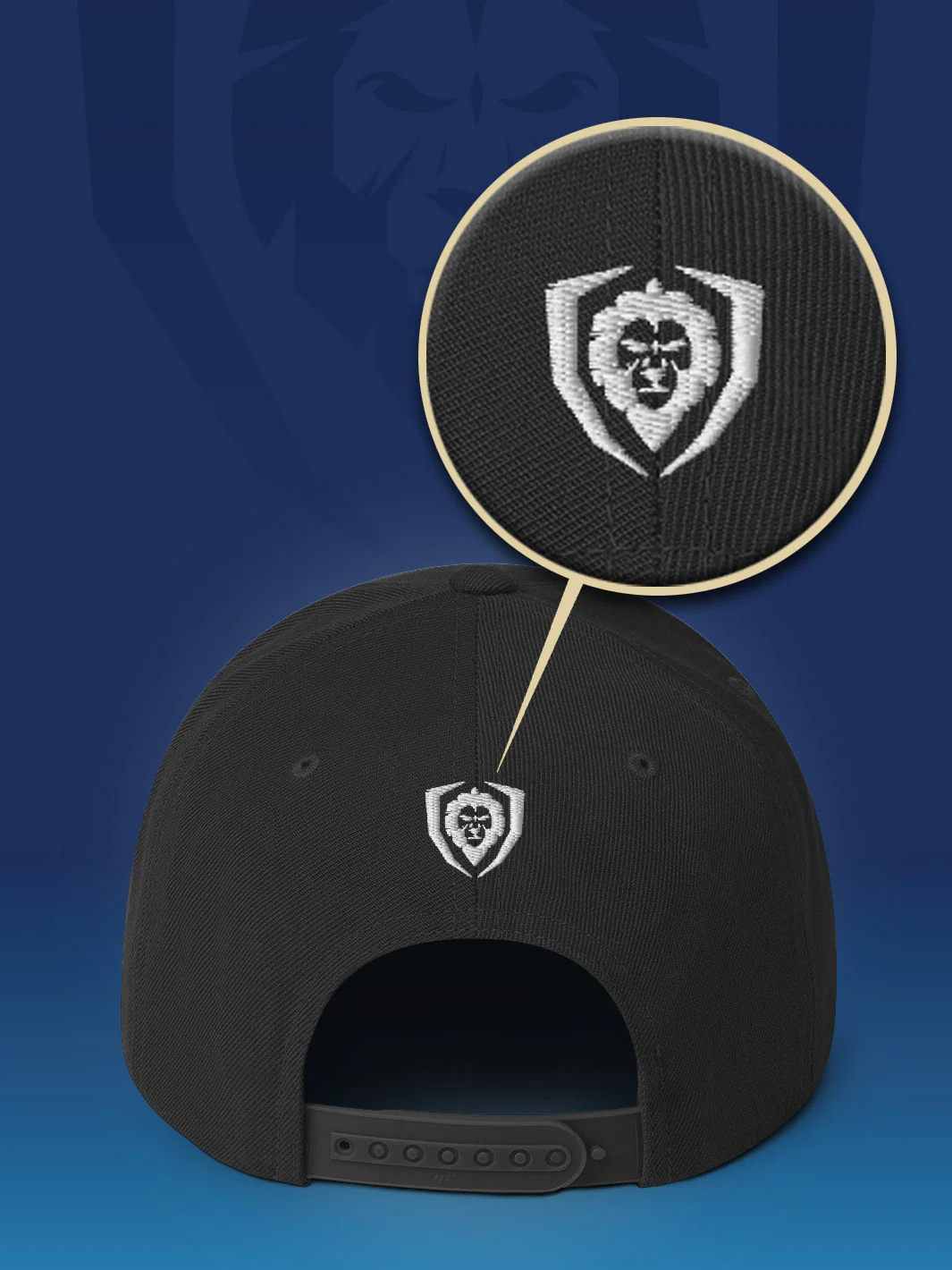 Make It Snappy Snapback Hat - Front to Back Logo | Apparel | Dalstrong © - Image 3