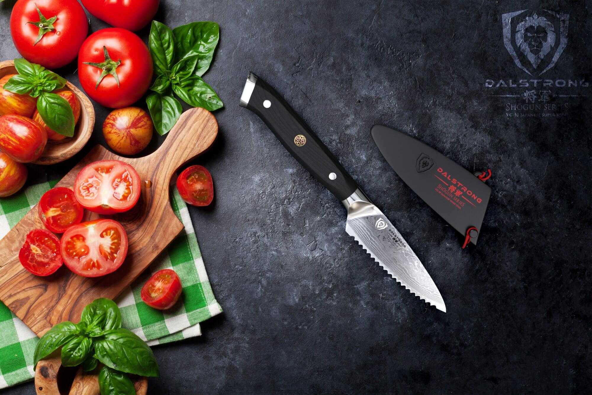 Serrated Paring Knife 3.5" | Shogun Series | ELITE | Dalstrong © - Image 9
