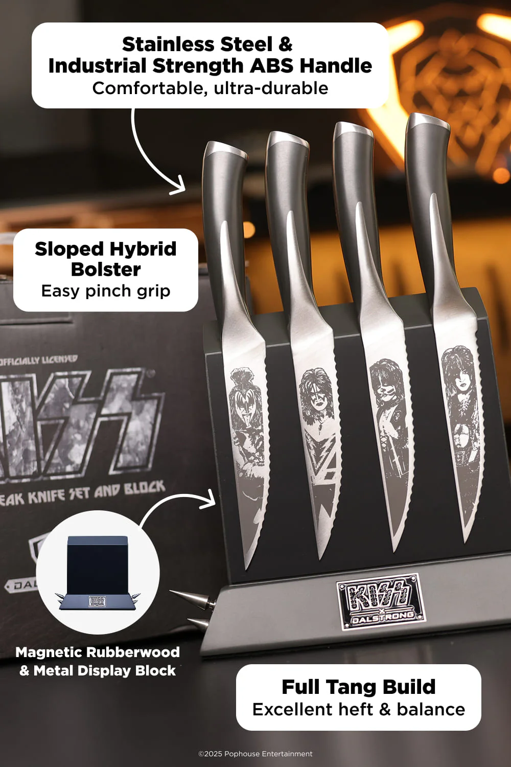 4 Piece Steak Knife Set | KISS™ x Dalstrong Collection | Dalstrong © - Image 10