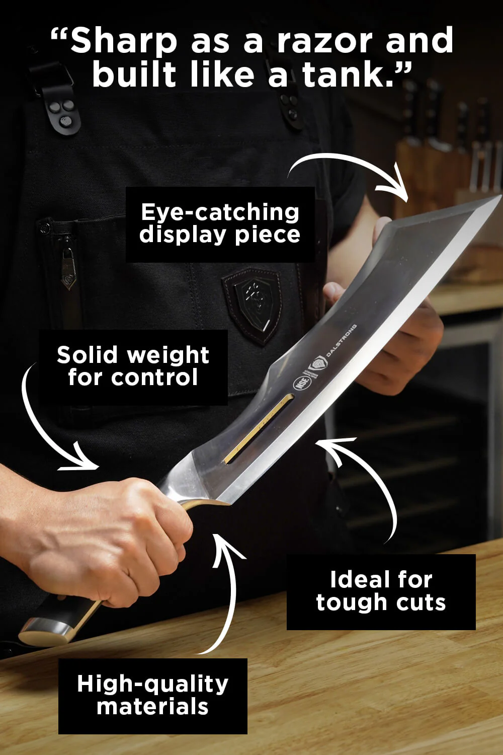 The Gladiator Bundle | 14" Annihilator Meat Cleaver with Stand + 15" Meat Tenderizer - Image 6