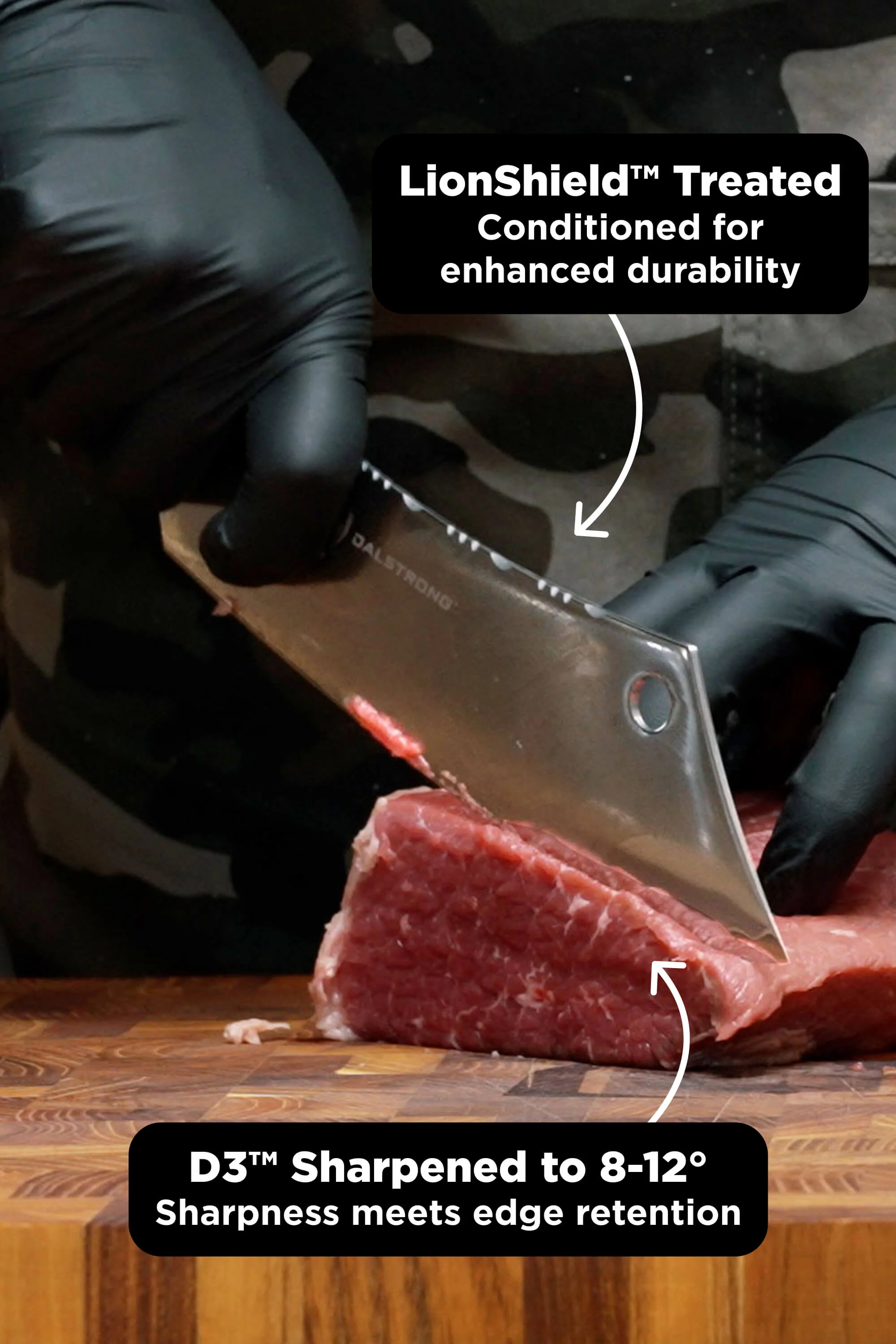 The Valhalla Series Bundle | 8" Chef Knife + 8" Chef & Crixus Hybrid Knife - Image 6