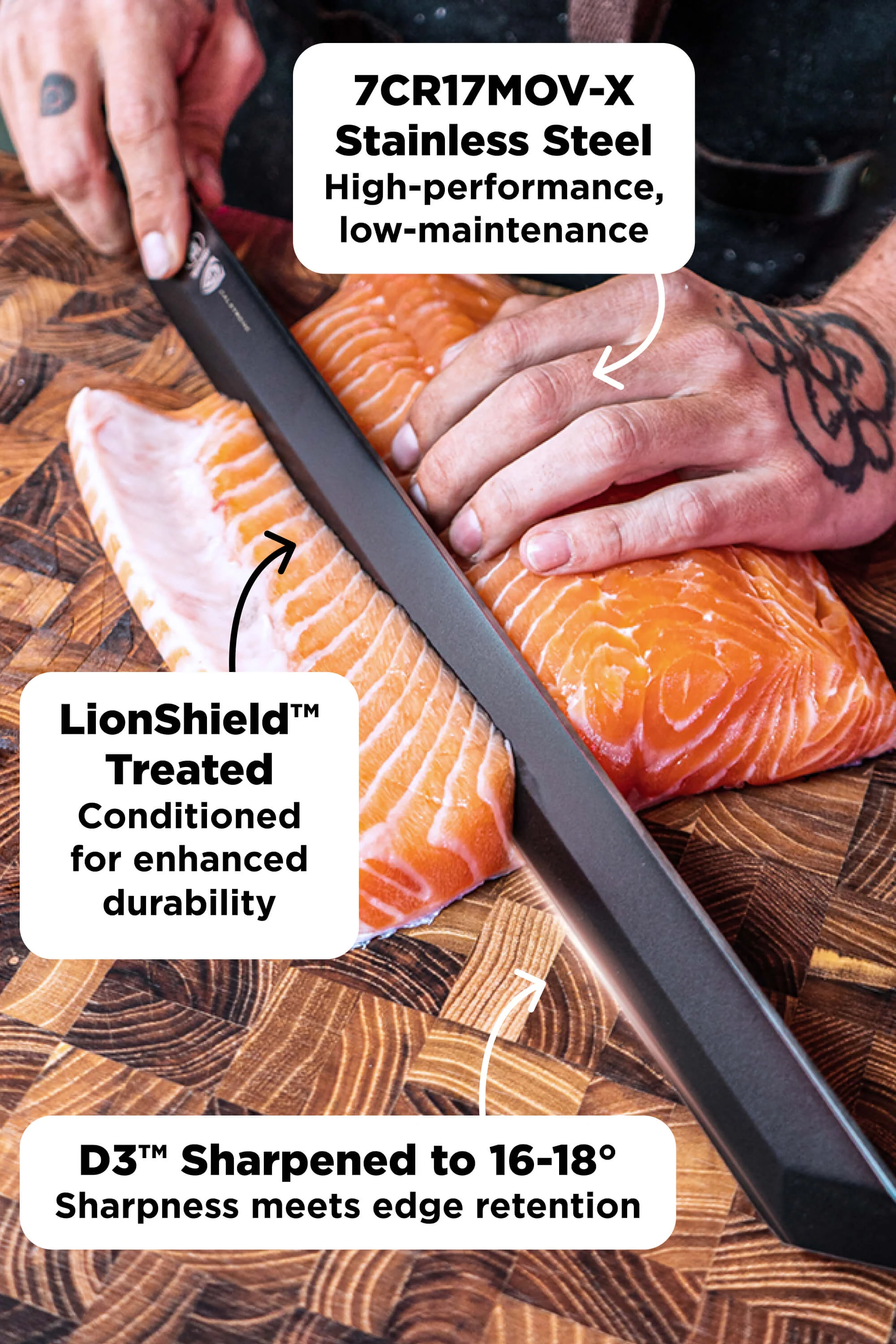 Titan Slicer 17" | Shadow Black Series | NSF Certified | Dalstrong © - Image 9