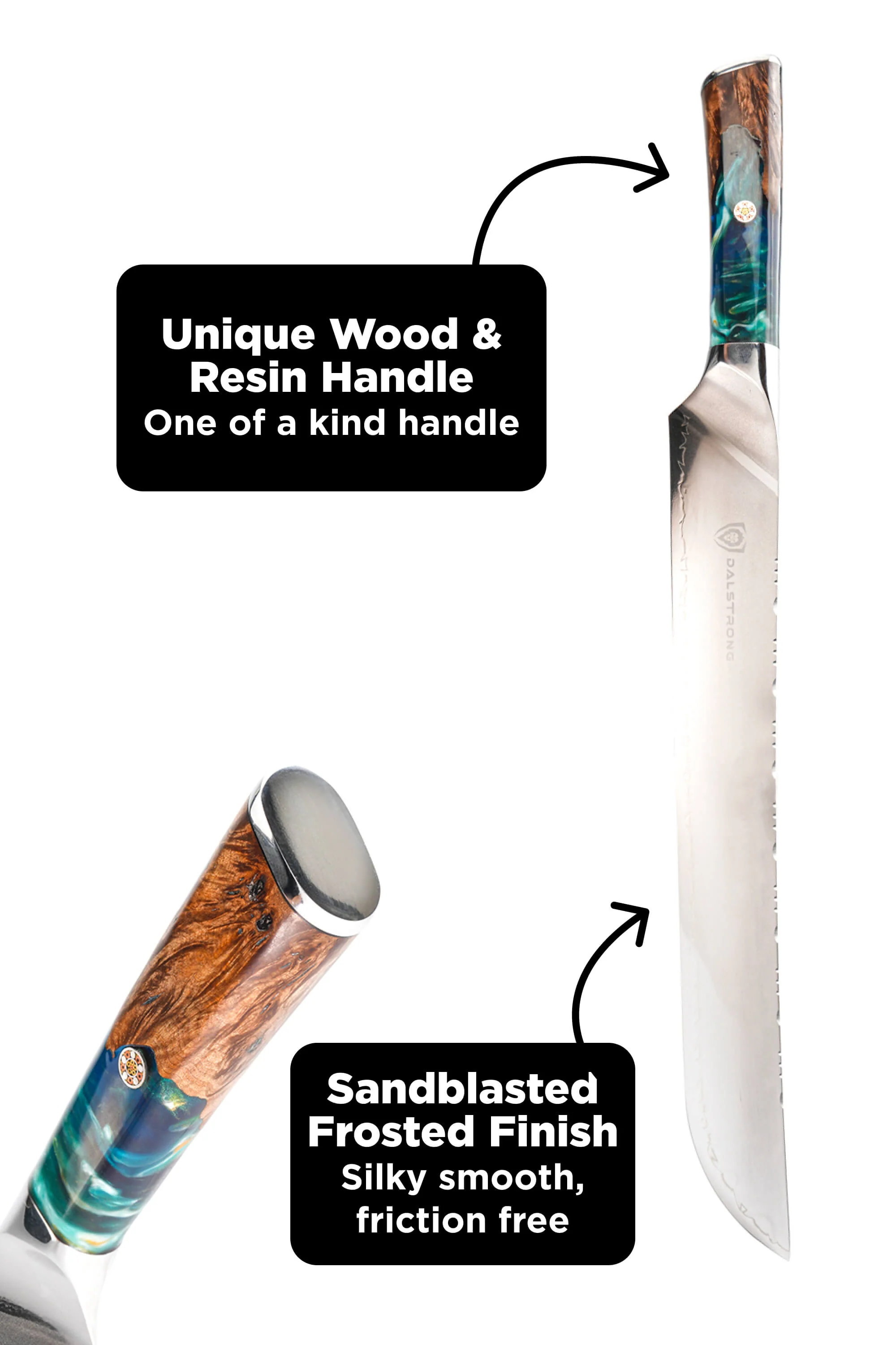 Valhalla Bundle | 12" Slicer Knife + 6" Boning Knife + 8" Crixus Knife - Image 4