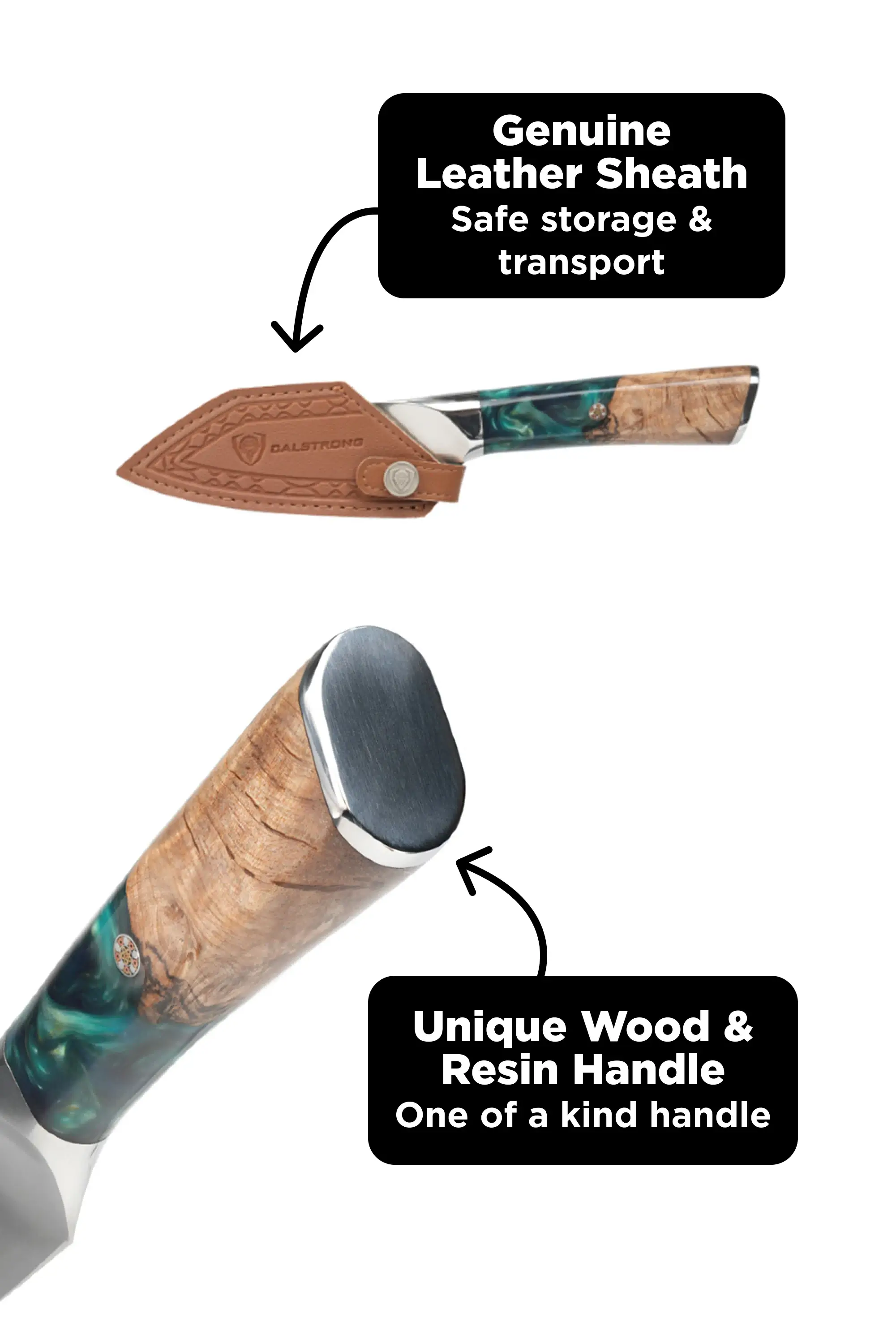 Valhalla Bundle | 8" Chef Knife + 4" Paring Knife + 7" Santoku Knife - Image 9